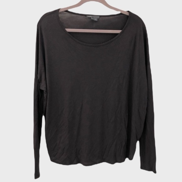 VINCE viscose long sleeve top - Picture 1 of 6
